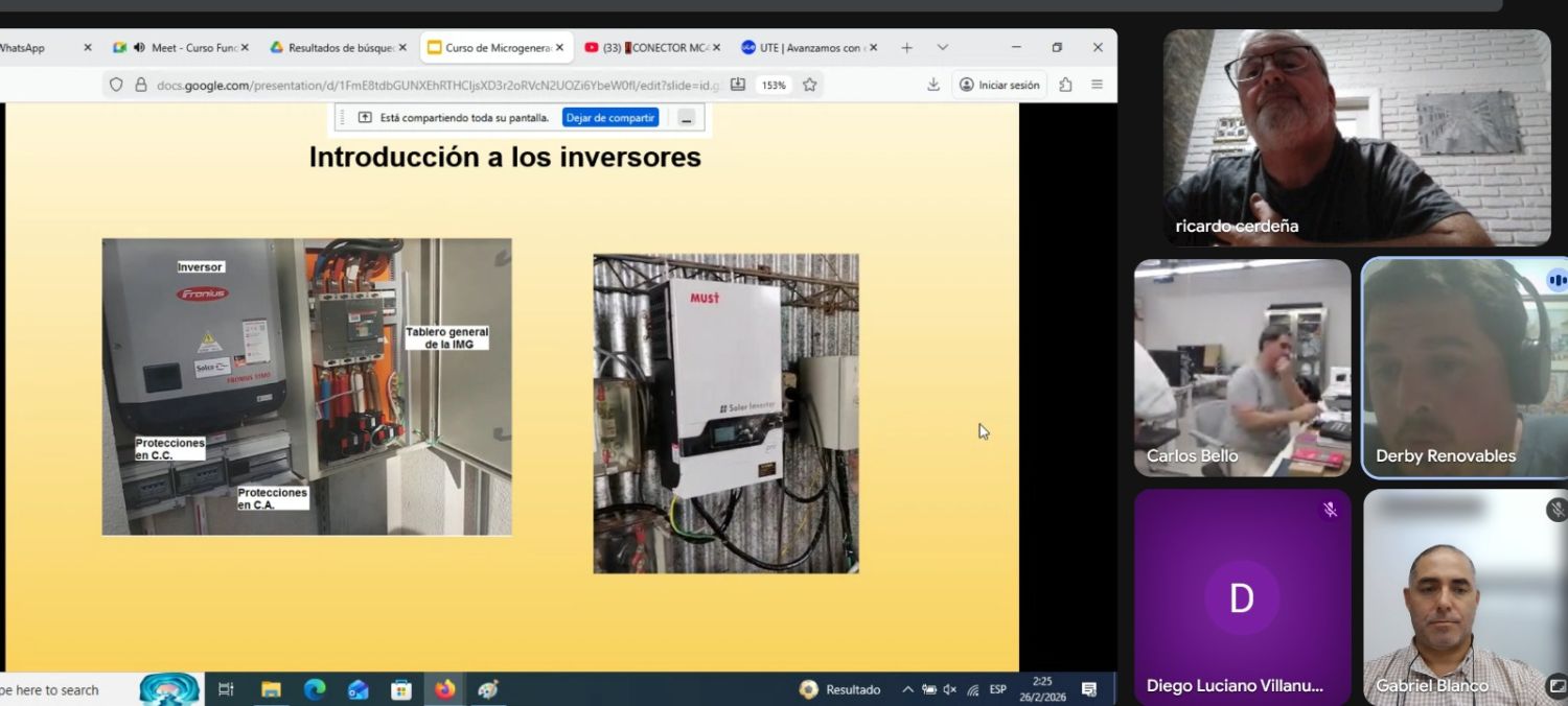 Capacitación en MicroGeneración Eleéctrica