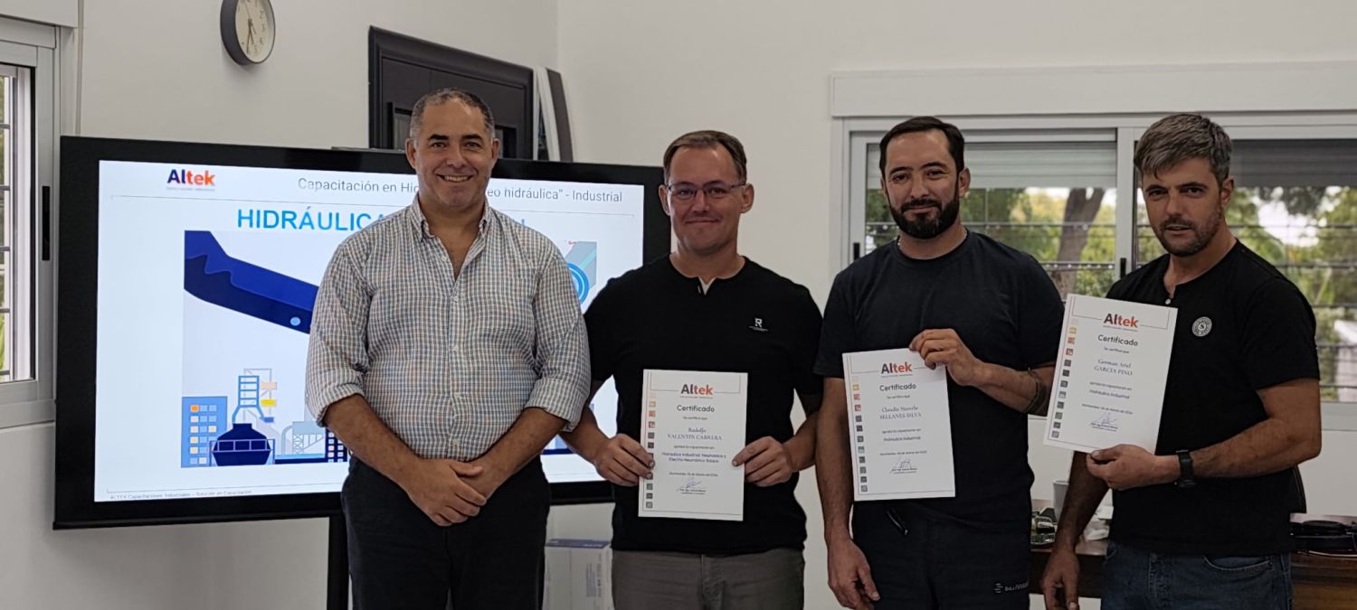 Finalizamos Hidráulica Industrial. Agradecemos a las empresas Bitafal y SERVIAM S.A. por confiar en Altek para capacitar a su personal